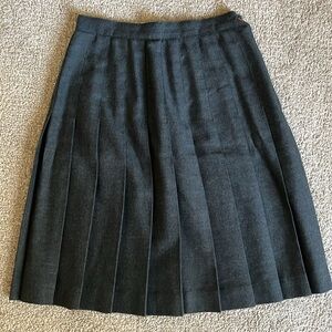 Gray Vintage Pleated Skirt Willow Ridge (ILGWU Certified & American Made)